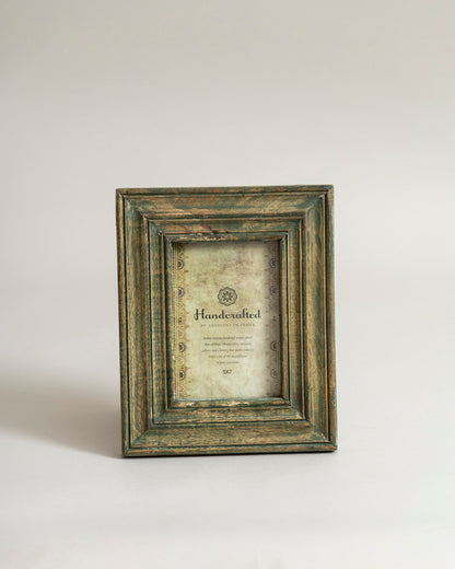 Antique Olive Distressed Photo Frame
