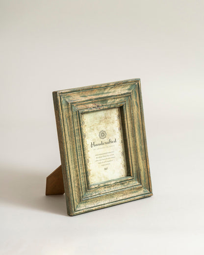 Antique Olive Distressed Photo Frame