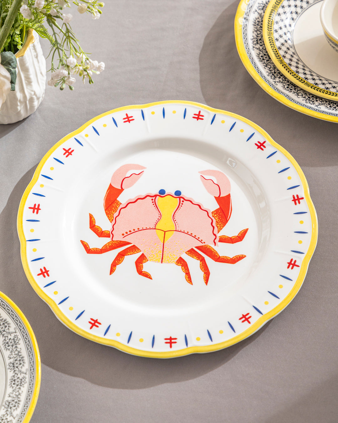 Coastal Crab Scallop Dinner Plate