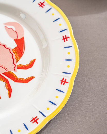 Coastal Crab Scallop Dinner Plate
