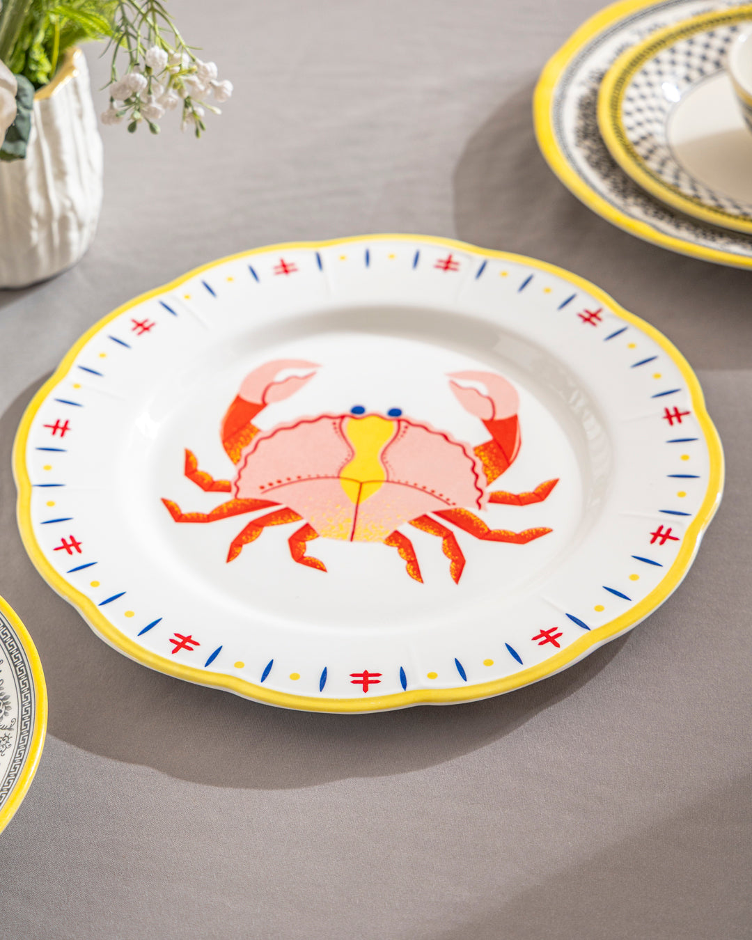 Coastal Crab Scallop Dinner Plate