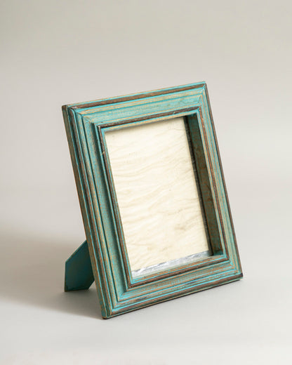Turquoise Driftwood Photo Frame