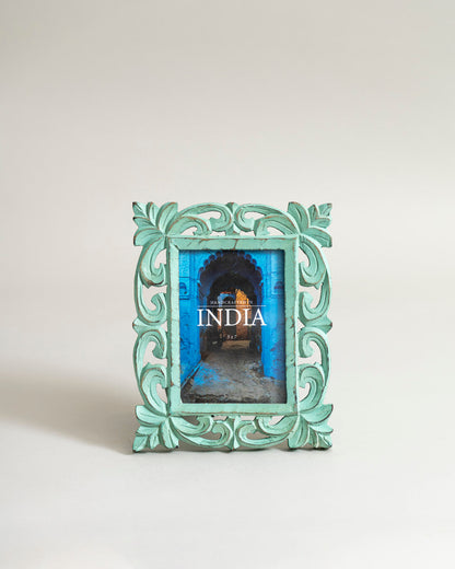 Mint Carved Bohemian Photo Frame
