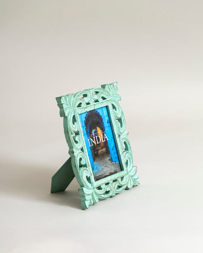 Mint Carved Bohemian Photo Frame