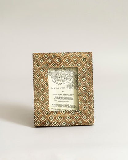Moroccan Diamond Pattern Photo Frame