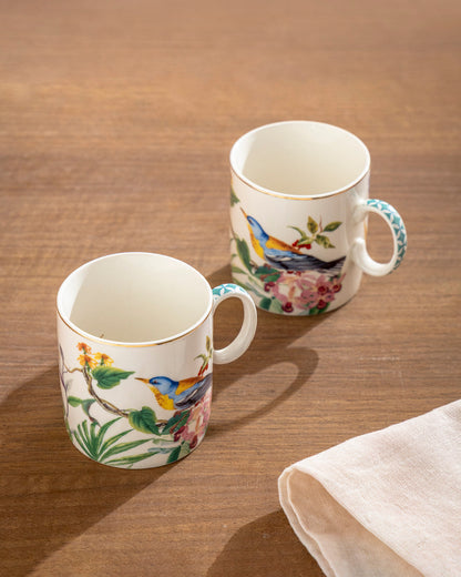 Tropical Bird Garden Mug - Set Of 6