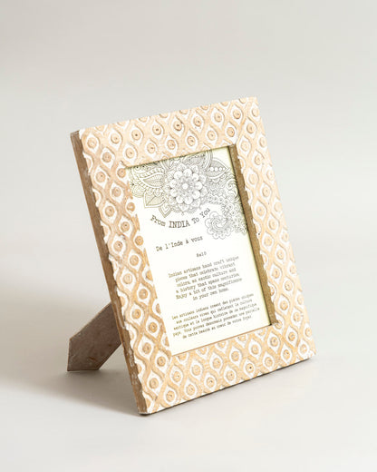 Ivory Mosaic Photo Frame