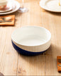 Ridge Line Serving Bowl - Blue
