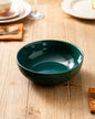 Woodgrain Pattern Serving Bowl - Green