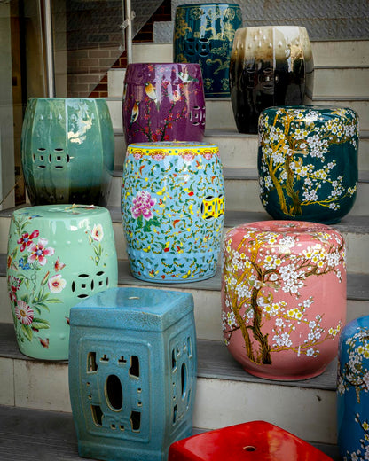 Sky Blossom Garden Stool
