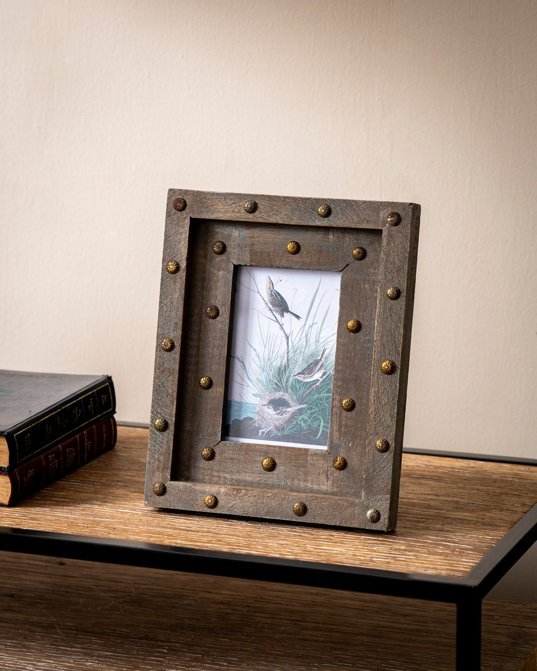 Industrial Rivet Rustic Photo Frame