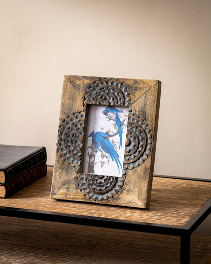 Tribal Medallion Rustic Photo Frame