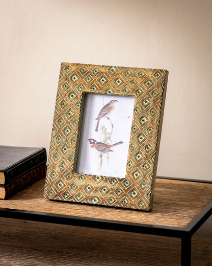 Moroccan Diamond Pattern Photo Frame