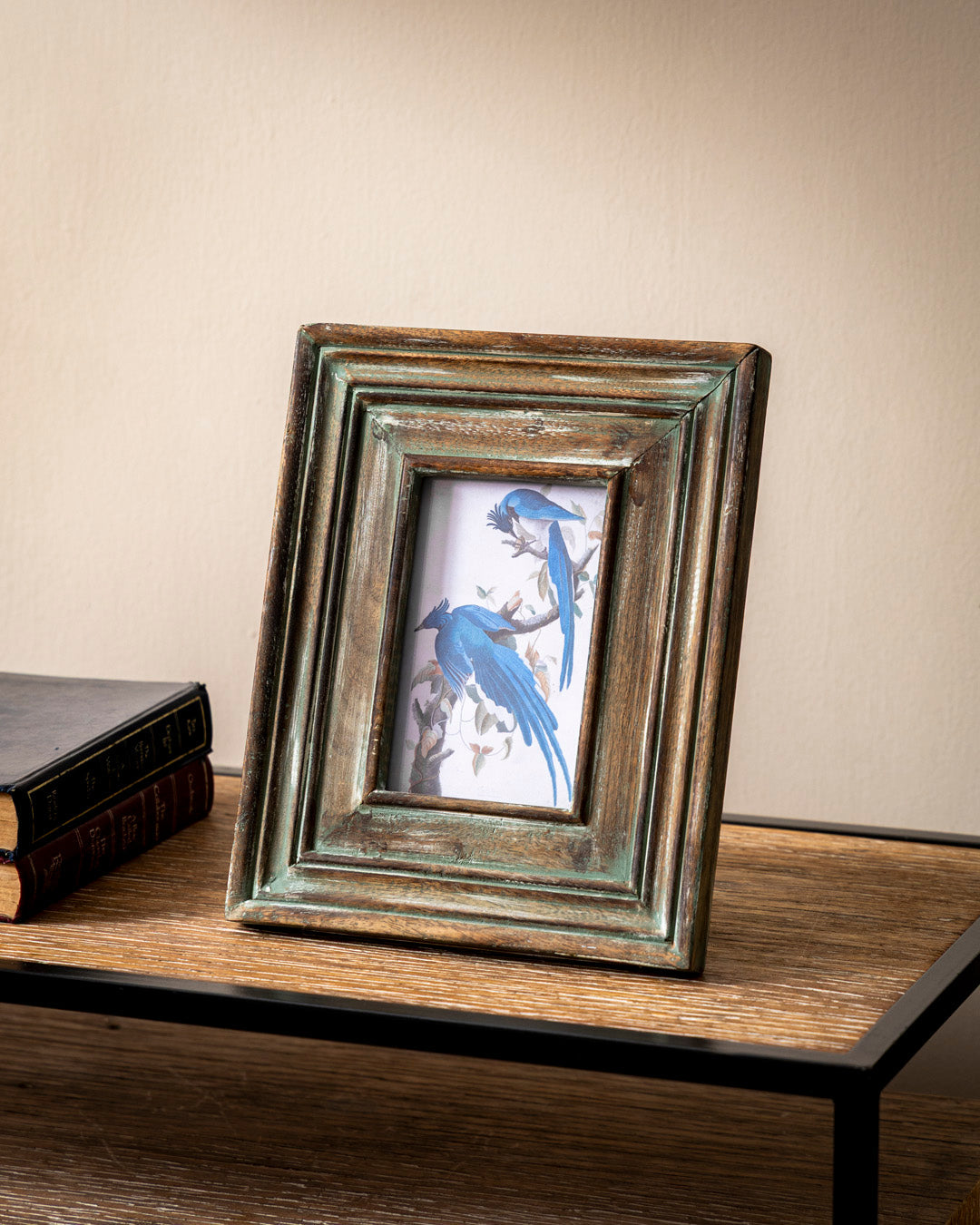 Vintage Teal Distressed Photo Frame