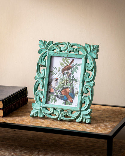 Mint Carved Bohemian Photo Frame