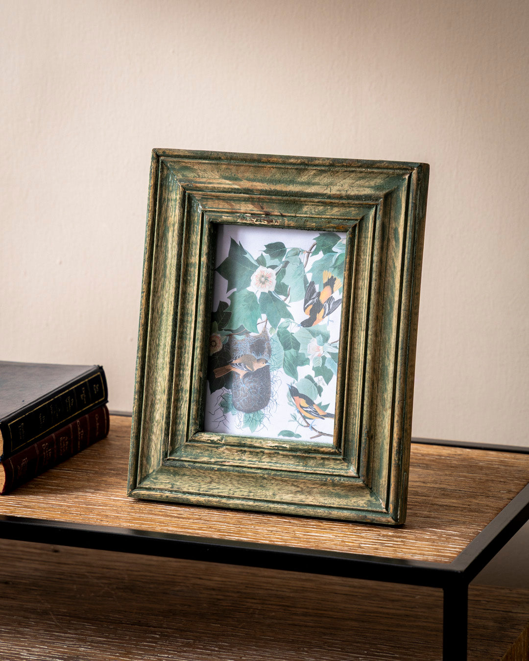 Antique Olive Distressed Photo Frame