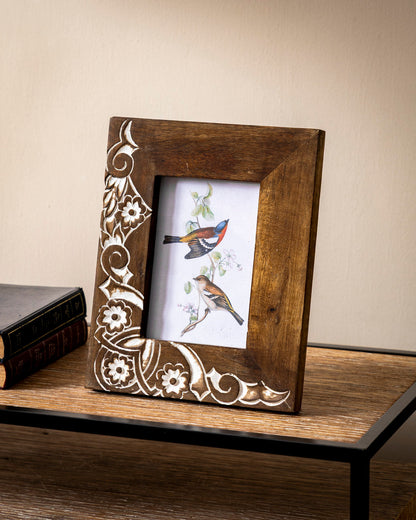 Floral Corner Handcrafted Photo Frame