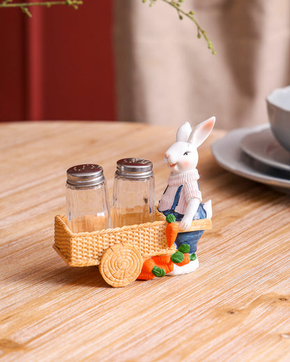 Bunny’s Garden Salt & Pepper Shaker Set - Pink