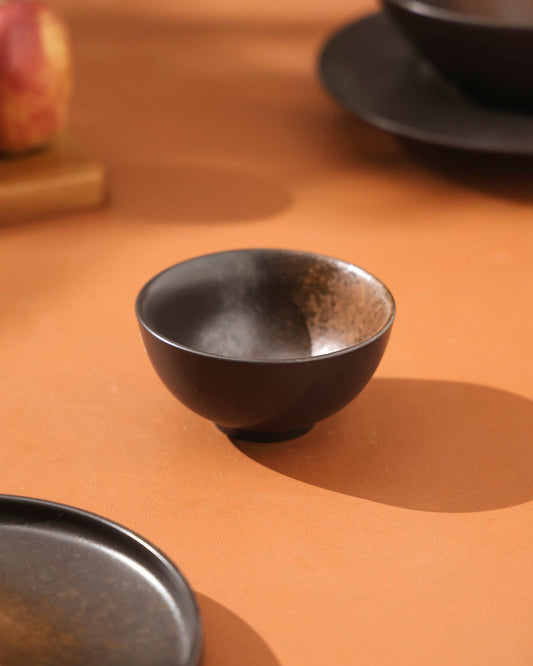 Charcoal Eclipse Ceramic Bowl