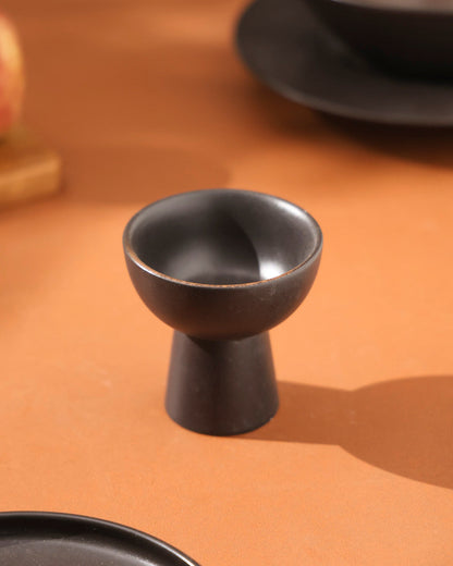 Charcoal Eclipse Dessert Bowl