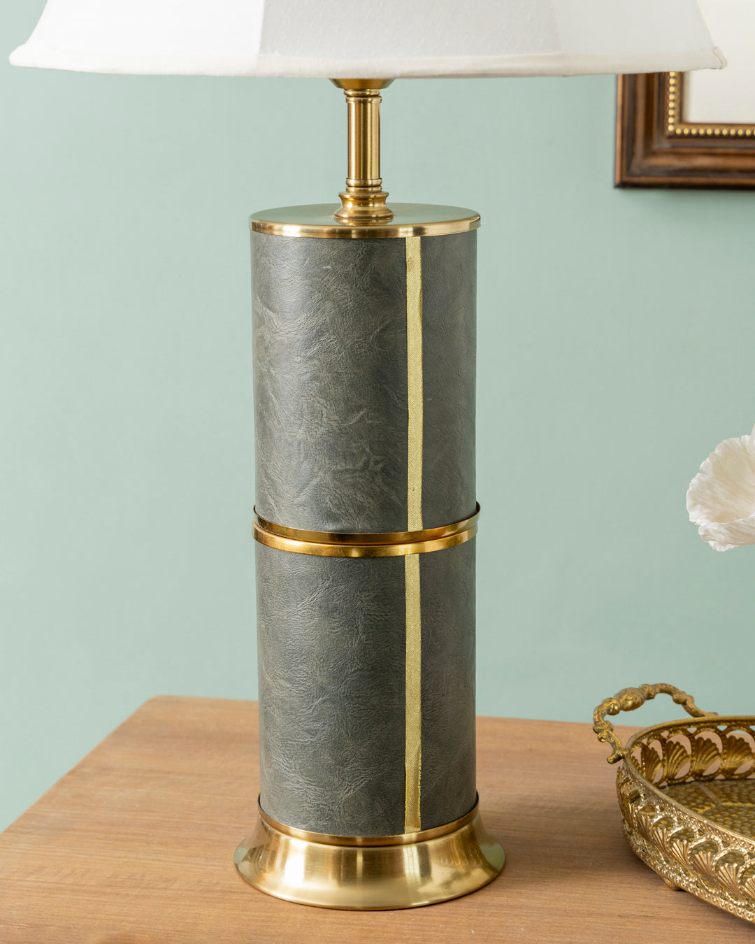 Slate Gold Luxe Table Lamp