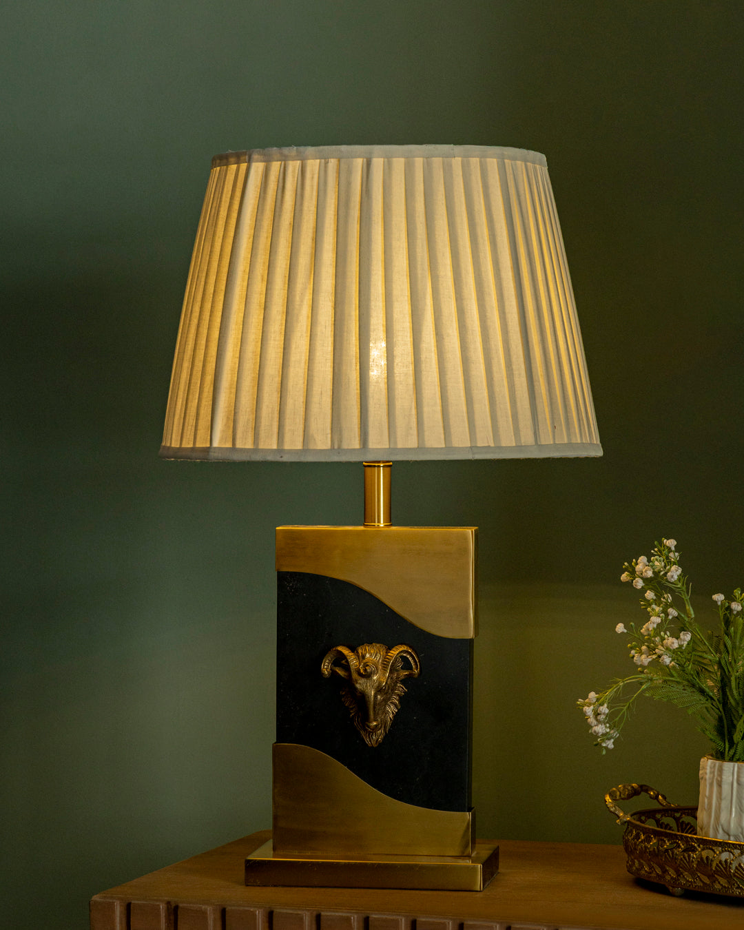 Regal Ram Emblem Table Lamp
