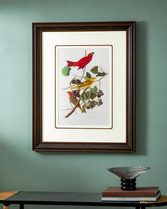 Summer Red Bird Print "24x30" Inches