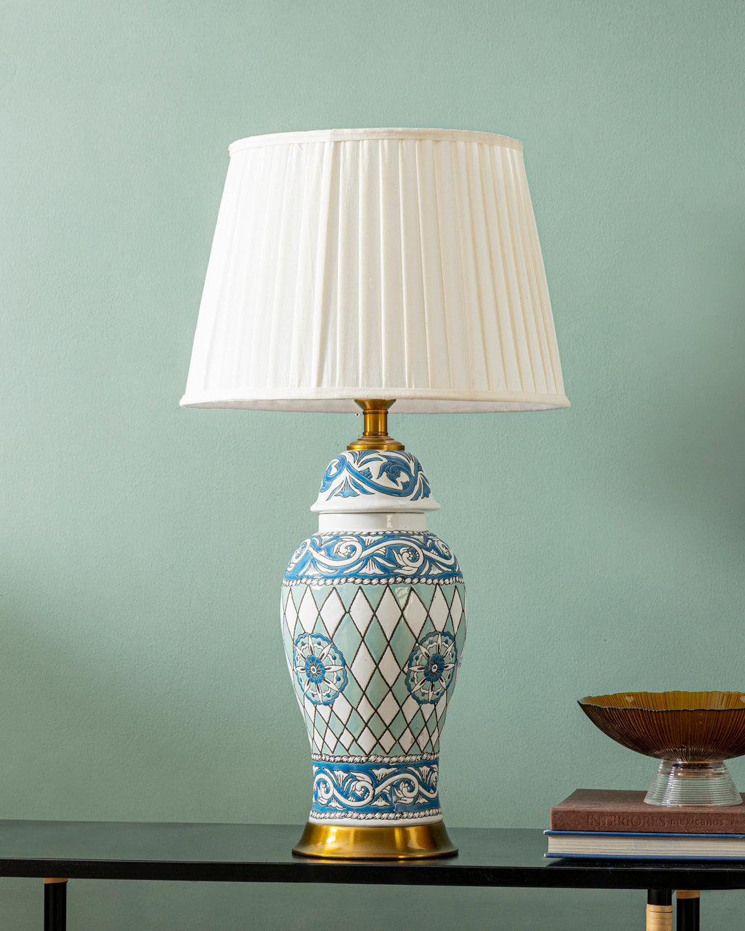 Azure Heritage Ceramic Table Lamp