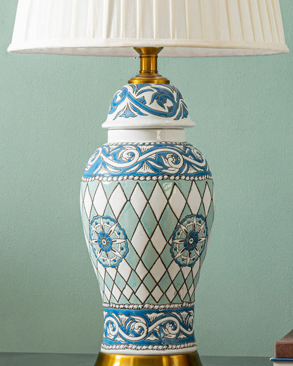Azure Heritage Ceramic Table Lamp
