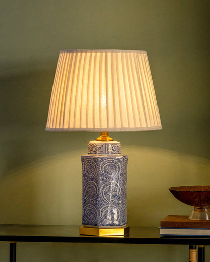 Royal Blue Mosaic Table Lamp - Small