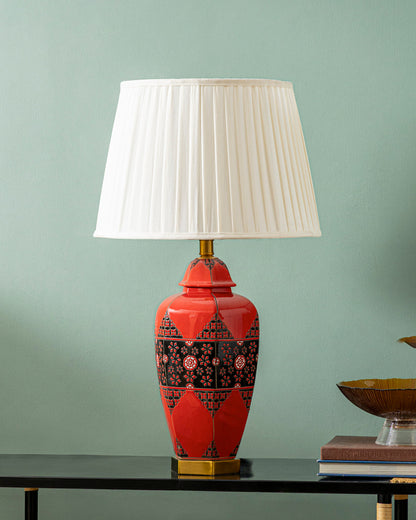 Ruby Heritage Mosaic Table Lamp
