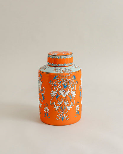 Terracotta Royale Ornate Decorative Jar - 33 cm