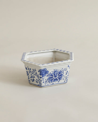 Blue Blossom Heritage Planter - 17 cm