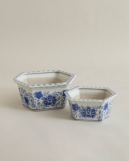 Blue Willow Scenic Planter - 30 cm