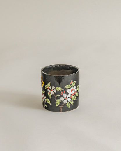 Midnight Blossom Butterfly Planter - Set Of 2