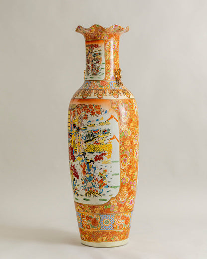 Imperial Peacock Court Tall Vase