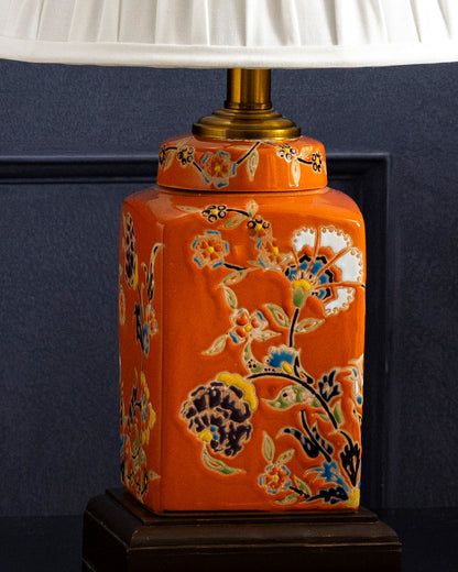 Sunset Blossom Ceramic Table Lamp