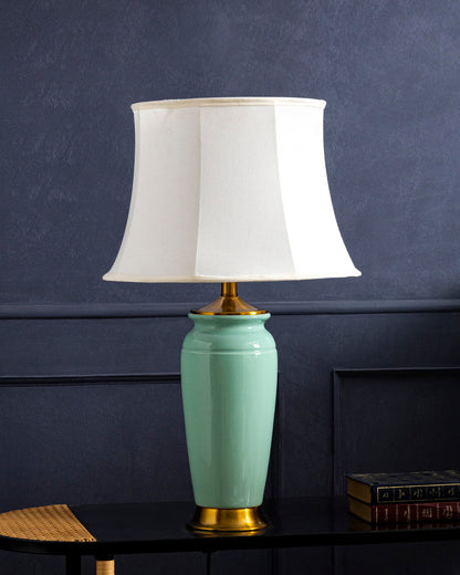 Mint Elegance Ceramic Table Lamp
