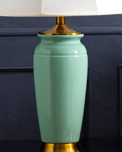 Mint Elegance Ceramic Table Lamp