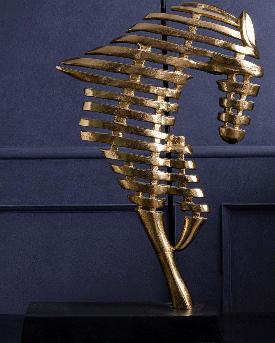 Golden Gallop Horse Sculpture Table Lamp
