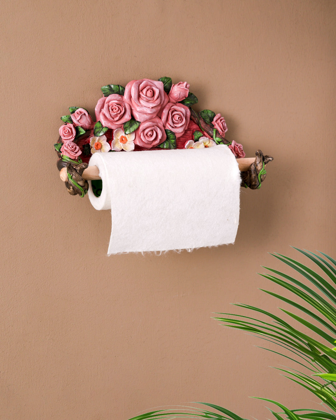 Rose Garden Tissue Holder - Pink