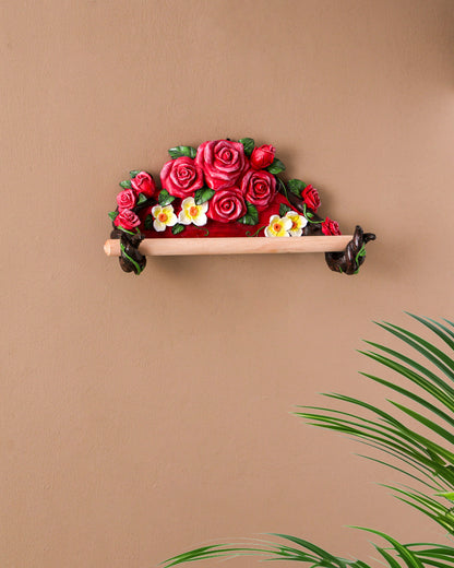 Rose Garden Tissue Holder - Red