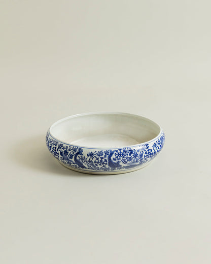 Indigo Bloom Ceramic Planter - 31 CM
