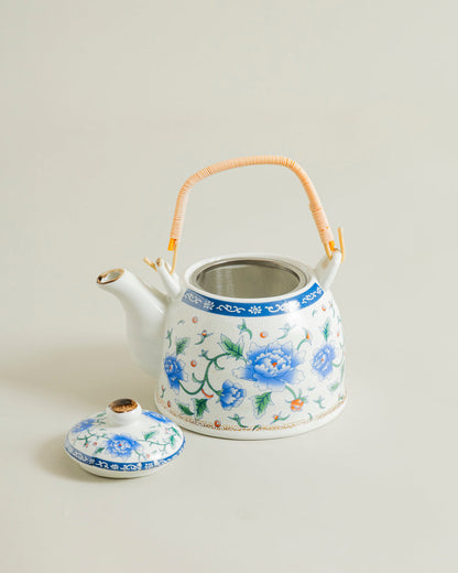 Blue Peony Tea Kettle