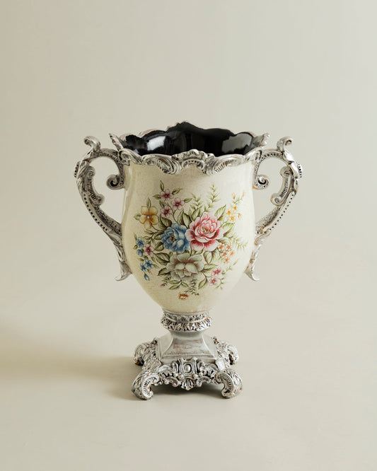 Ivory Bloom Regal Vase