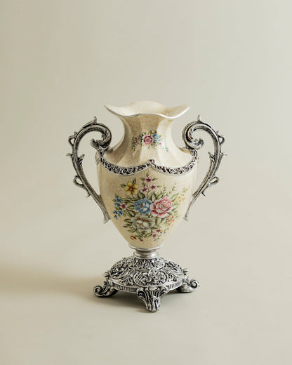 Ivory Bloom Regal Vase