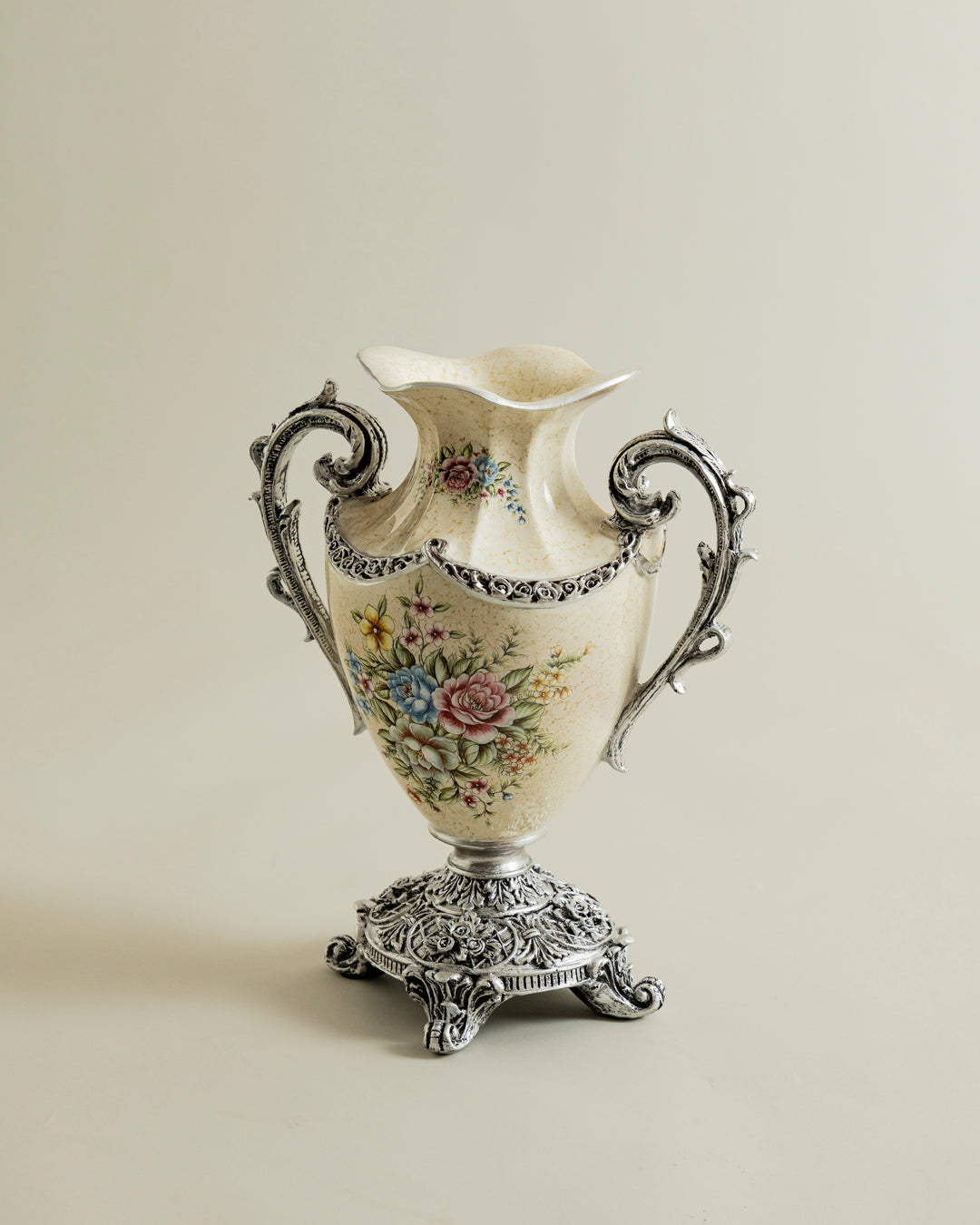 Ivory Bloom Regal Vase
