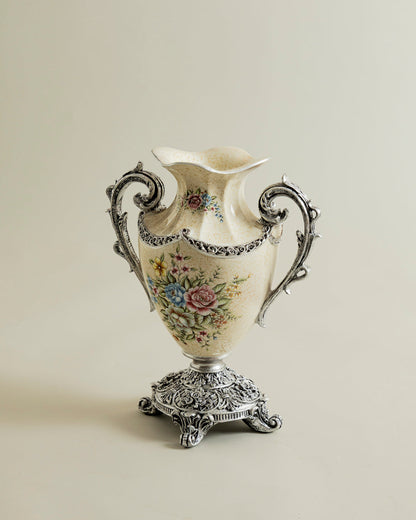 Ivory Bloom Regal Vase