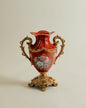 Crimson Blossom Heritage Vase