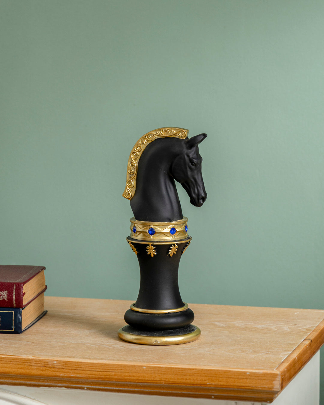Royal Chess Piece Decorative Sculpture Set Of 3 - Black